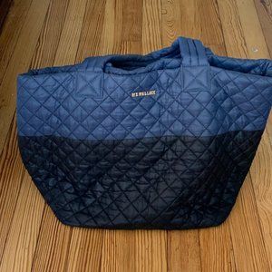 MZ Wallace Navy/Black Colorblock Medium Tote